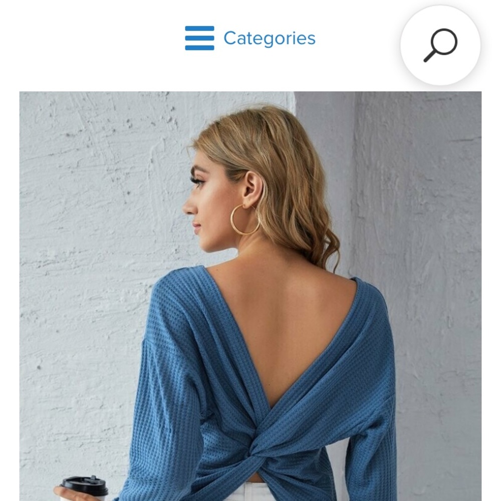 Twist Back Sweater